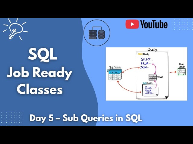 SQL Subqueries Explained  | Scalar, Correlated & Nested Queries (Day 5 Job Ready)