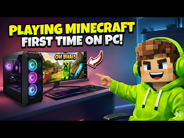 Playing Minecraft Java for the First Time | New Experience 😍 | Not Bigshot