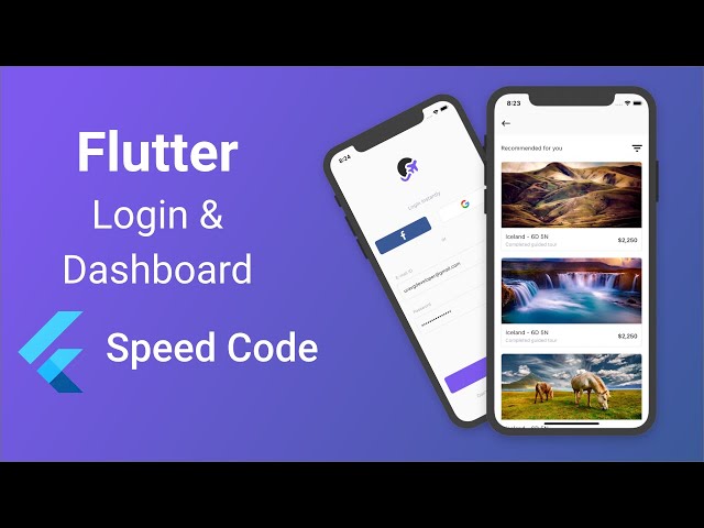 Flutter UI Login and Dashboard | Speed Code
