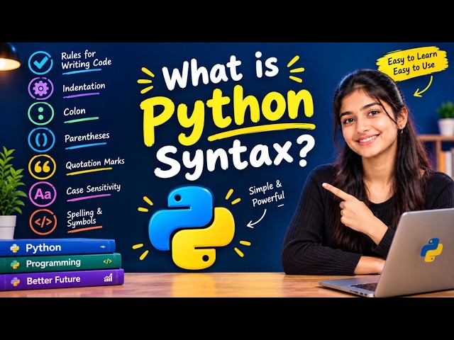 What is Python Syntax? 🐍 | Python Syntax Rules for Beginners | Learn Python Easily
