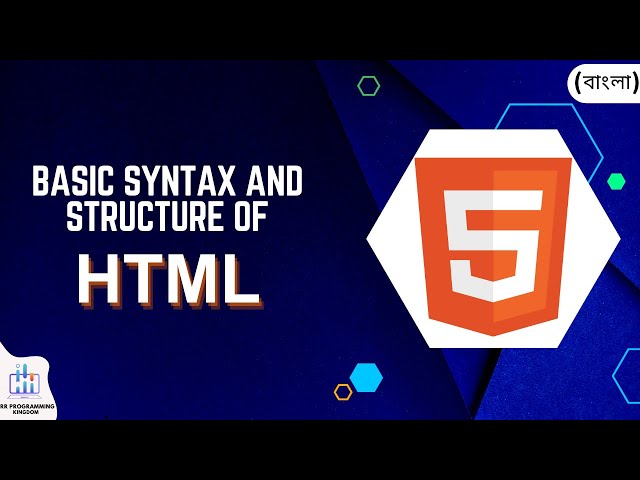 1.2 basic syntax and structure of HTML || HTML tutorial for beginners