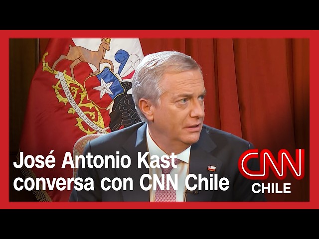 Presidente José Antonio Kast en entrevista con CNN Chile