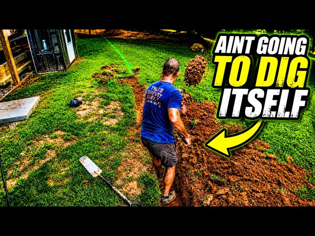 DIY Pool Install--Start to Finish--Ep. 9--Backfill and Trench DIGGIN!