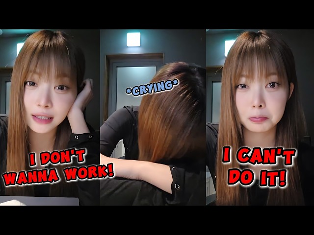 Eunchae adorably whining because she doesn't want to go to work! 😍😂