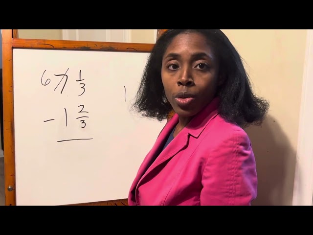 Borrowing With Fractions Example