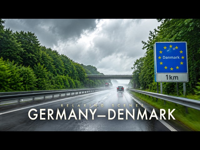 Crossing the Border: Germany to Denmark 🇩🇪 🇩🇰 | Scenic Drive 4K