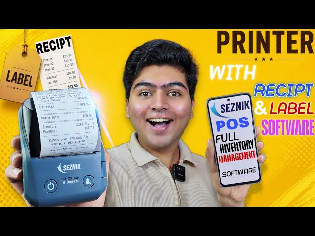 Seznik POS With Seznik Dev Ultra Portable and Powerful Label & Recipt Printer 