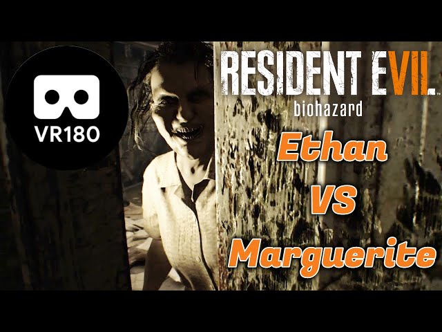 RE7 Ethan (vs) Marguerite - PSVR VR180 3D gameplay