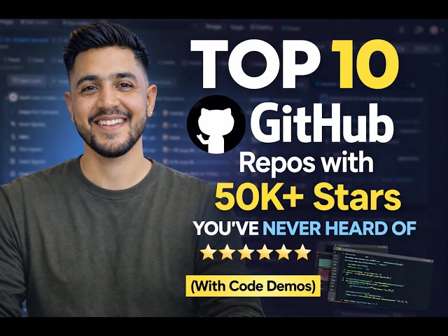 Top 10 GitHub Repos with 50K+ Stars You've NEVER Heard Of (with Code Demos)