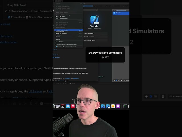 Show Devices and Simulators Window #iosdevelopment #coding #xcode