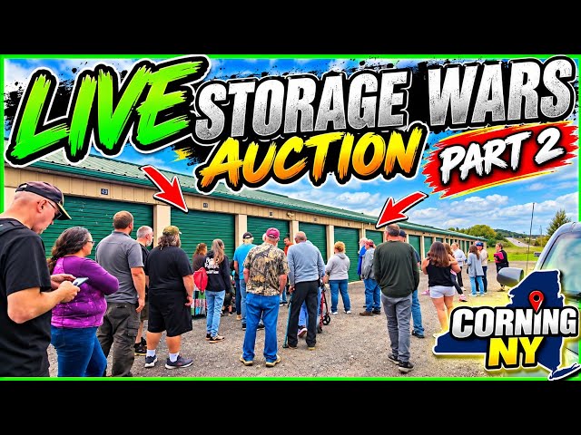 LIVE Storage Wars Auction in New York – The Bidding Gets Serious! | Part 2