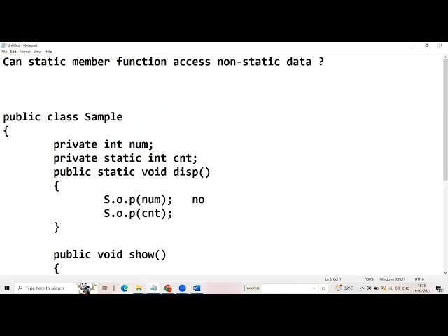 Core JAVA 11 static and non static relationship