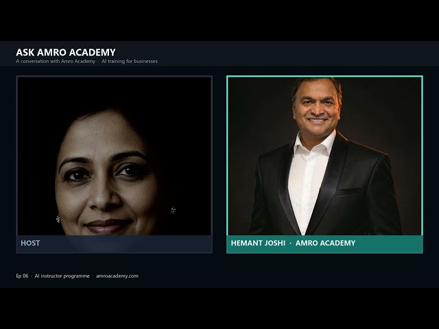 AI instructor programme | Ask Amro Academy Ep 06
