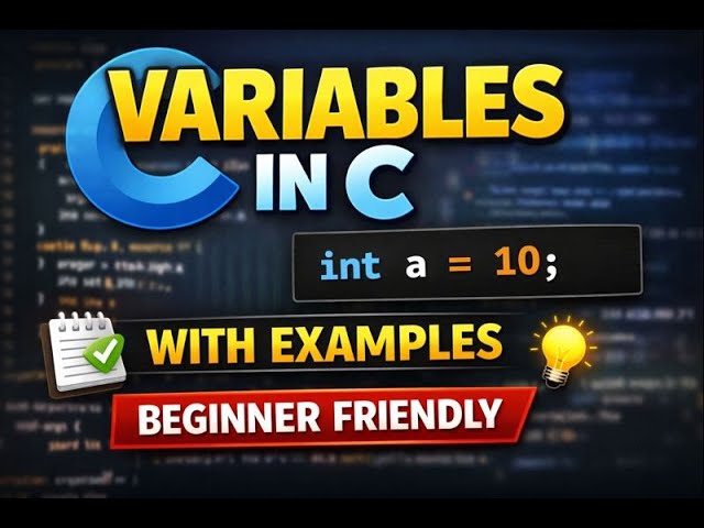 Variables in C Language | What is Variable? Types & Examples | C Programming for Beginners