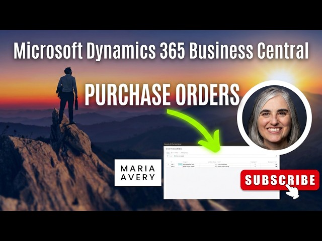 Creating Purchase Orders in Microsoft Dynamics 365 Business Central