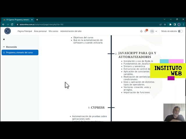 Bienvenida curso de Cypress