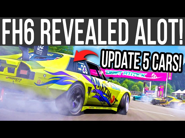 Forza Horizon 6 REVEALS New Drift Attack, UPDATE 5 Cars, 7-11 Partnership & More!