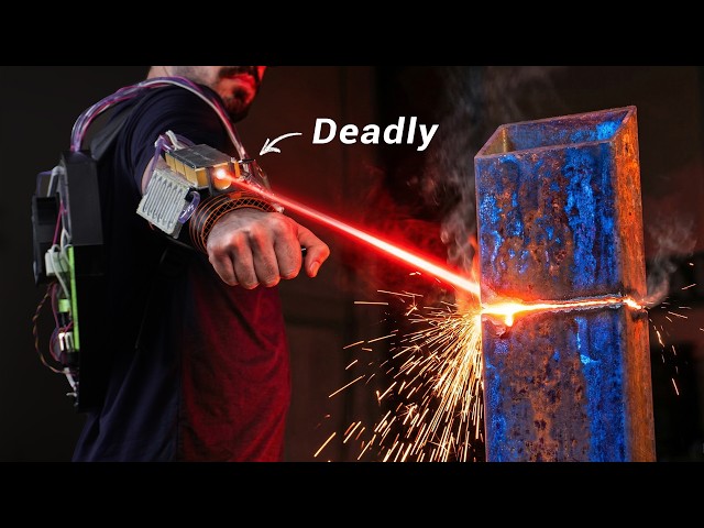¡Construí un láser increíble de 260 W que corta metal!
