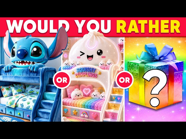 Would You Rather...? Ultimate Luxury Mystery Gift Edition🎁❓🌈😱 Daily Quiz