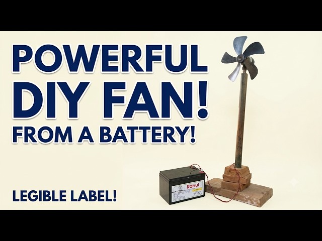 ​🏠 Ghar pe Mini Fan Kaise Banaye? (100% Working)