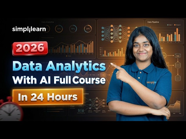 Data Analytics With AI Full Course 2026 [FREE] | Data Analytics With AI Tutorial | Simplilearn