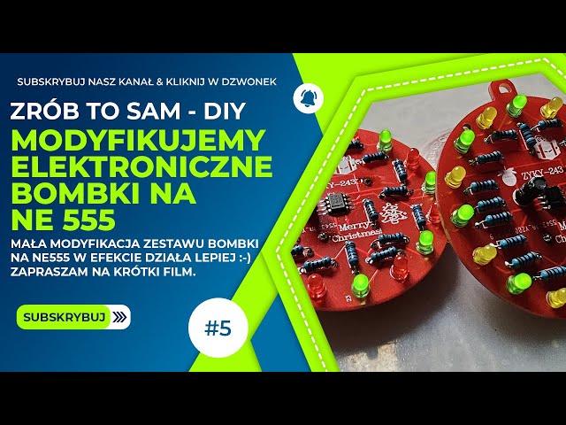 DIY: A Striking LED Christmas Tree Ornament! (Simple NE555 Circuit)
