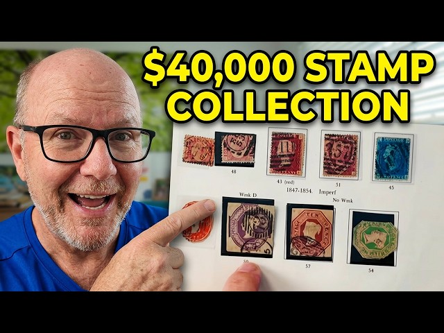 This $40,000 Rare Great Britain Stamp Collection is INSANE!