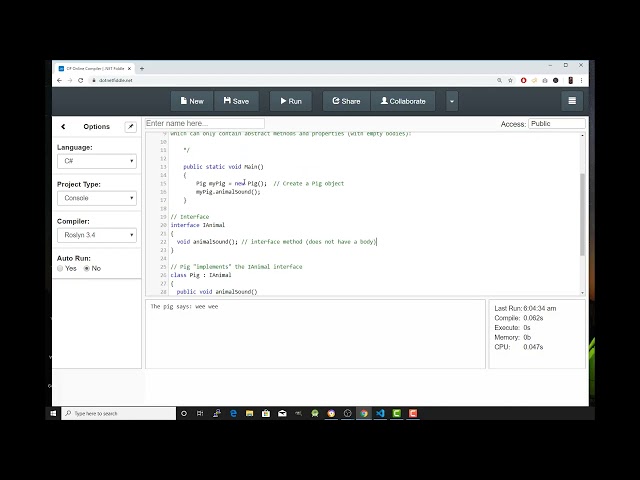 C#Tutorial in Tagalog 106 Interface