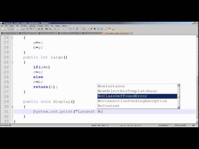 Nested Member Function In Java Tamil