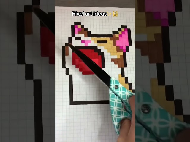 🙀✨Pixel Art ideas! #pixel #pixelart #pixelartideas #pixelarttutorial #art #artideas #cute #fypシ