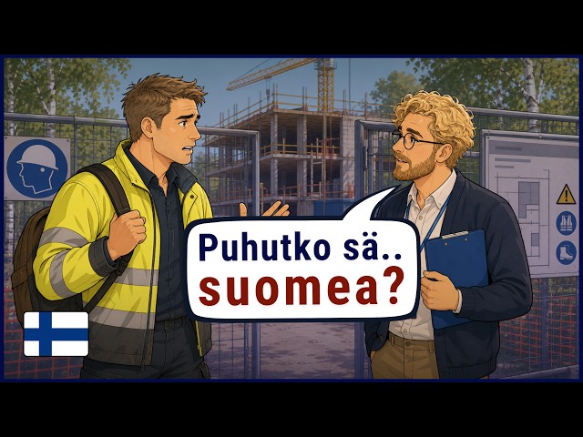 Easy Finnish for Work Life | Learn Essential Construction Phrases | Spoken Finnish Dialogues