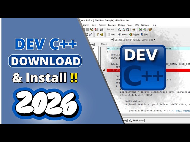 How to install Dev C++ on Windows 10/11 (Updated 2026)