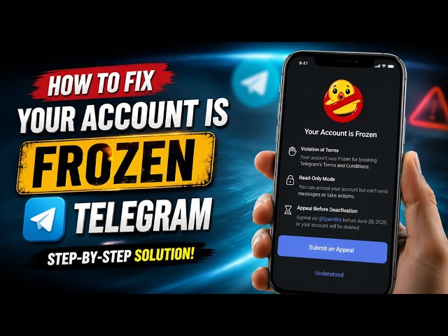 Telegram Account Frozen ? 3 Ways To Fix It in 2026 ( Step-by-Step Guide)