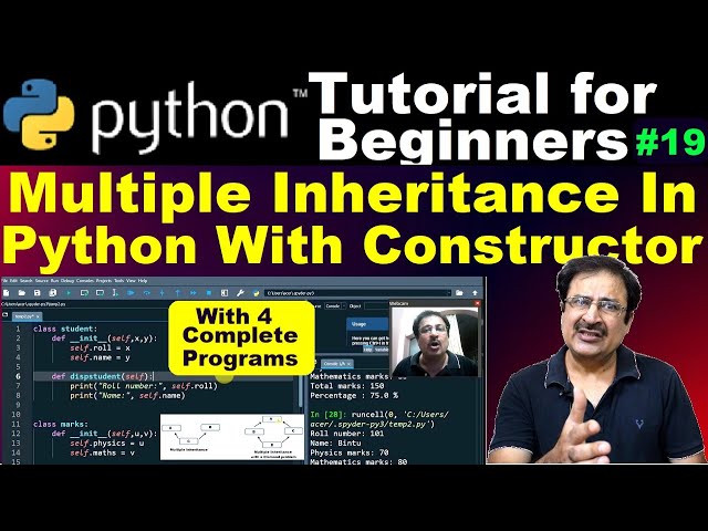 multiple inheritance in python constructor | python multiple inheritance super  #multipleinheritance