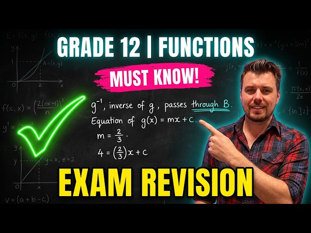 Grade 12 Maths Paper 1 | Functions | Matric Exam Revision (NSC | CAPS | DBE)