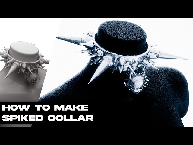 HOW TO MAKE SPIKED COLLAR IN BLENDER 3D | 3D MODELING TUTORIAL