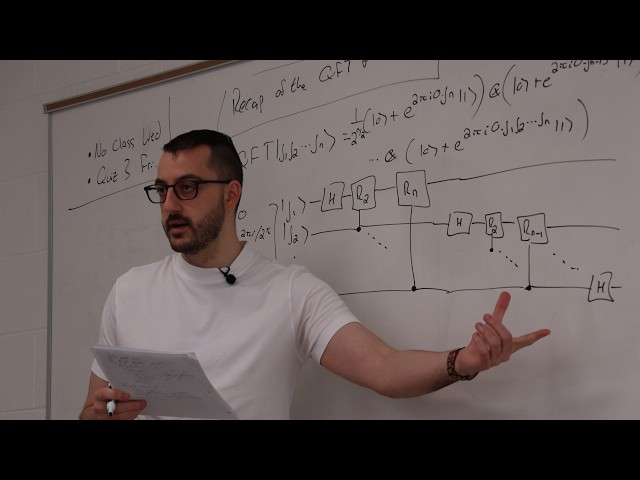 Recap of the quantum Fourier transform and phase estimation algorithm | Quantum computing 129