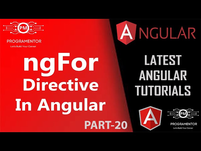 20 |  For Loop In Angular | ngFor Directive Angular | Angular ngFor | Angular For Loop (Hindi/Urdu)