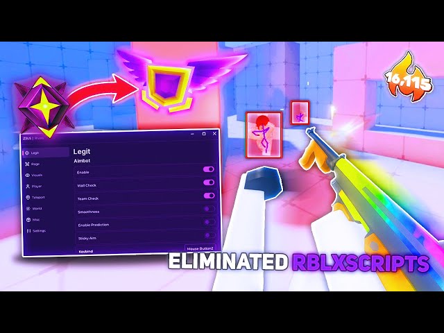 RIVALS Script Gui Hack for AIMBOT, RAGEBOT, UNLOCK ALL SKINS, PLAYERS ESP & More!
