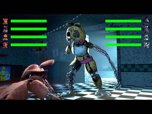 FNAF Ignited Toys vs Withered with Healthbars