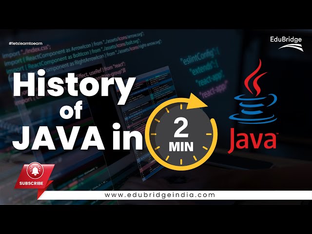 History of JAVA in 2 Minutes | JAVA History | Evolution of JAVA Programming Language