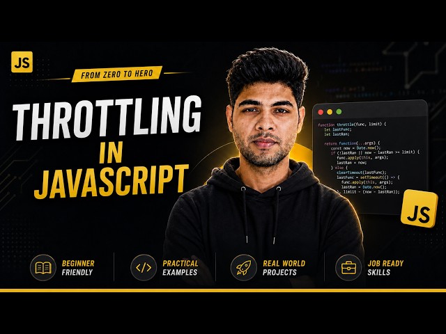 Throttling in Advanced JavaScript Explained | JavaScript Tutorial #50