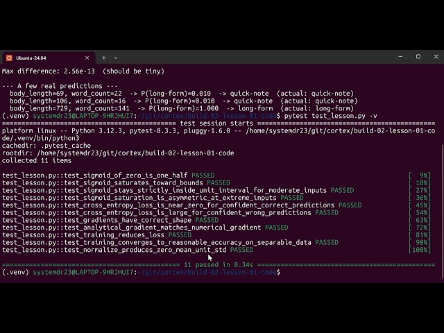 Build 02 Lesson 01: Logistic Regression from Scratch in NumPy | Machine Learning Math Tutorial