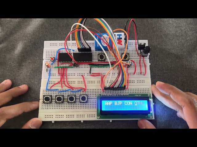 EVM (Electronic voting machine) Using 8051. Microcontroller Projects for engineering students.