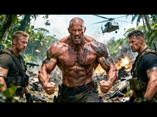 Action blockbuster: Mercenaries and special forces clash in a life-or-death battle in the jungle!