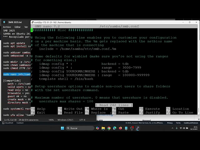 How to Set Up a Free SMB File Server on Amazon AWS with Linux Ubuntu 24.04 - 2025