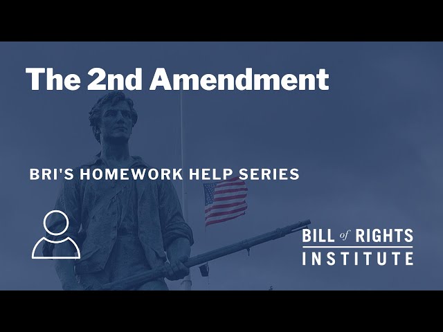 The Second Amendment | BRI's Homework Help Series