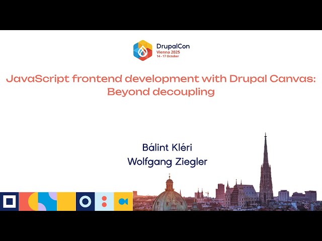 JavaScript frontend development with Drupal Canvas: Beyond decoupling