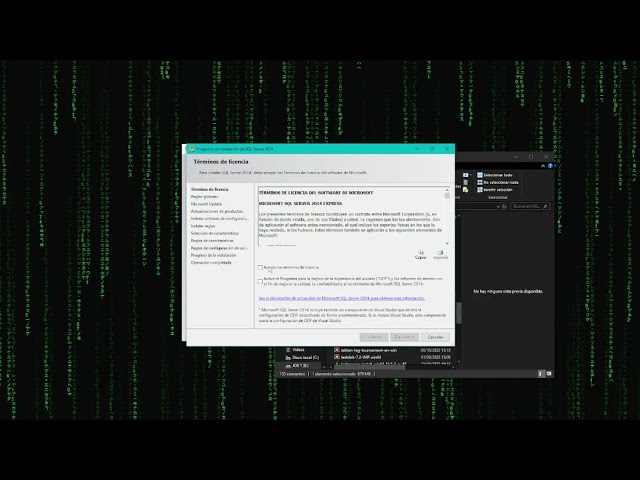 INSTALAR SQL SERVER 2014