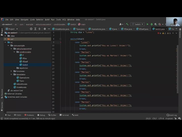 30 Switch Statement - Java Course - OpenBootcamp
